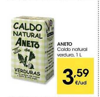Eroski Aneto caldo natural verdura oferta