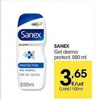 Eroski Sanex gel dermo protect oferta