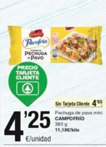 SPAR Fragadis Pechuga De Pavo Mini Campofrío 380 g. oferta