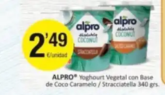 SPAR Fragadis Alpro Yoghurt Vegetal Con Base De Coco Caramelo/ Stracciatella 340 grs. oferta