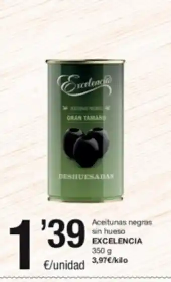 SPAR Fragadis Aceitunas Negras Sin Hueso Excelencia 350 g. oferta