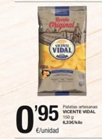 SPAR Fragadis Patatas Artesanas Vicente Vidal 150 g. oferta