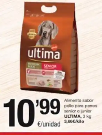 SPAR Fragadis Alimento Sabor Pollo Para Perros Senior o Junior Ultima 3 kg. oferta