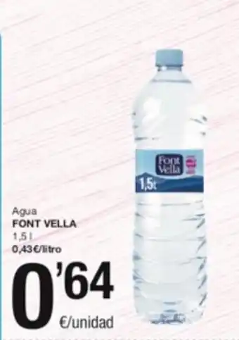 SPAR Fragadis Agua Font Vella 1.5 L oferta