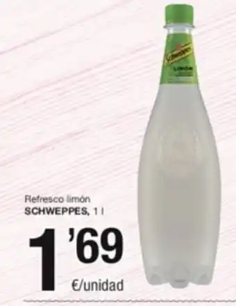 SPAR Fragadis Refresco Limón Schweppes 1 L. oferta