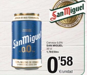 SPAR Fragadis Cerveza 0.0% San Miguel 33 cl. oferta
