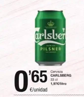 SPAR Fragadis Cerveza Carlsberg 33 cl. oferta