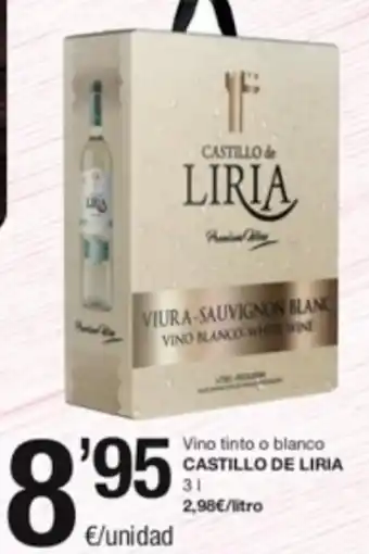 SPAR Fragadis Vino Tinto o Blanco Castillo De Liria 3 L. oferta