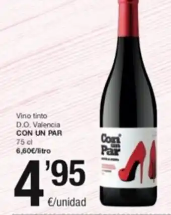 SPAR Fragadis Vino Tinto D.O Valencia Con Un Par 75 cl. oferta