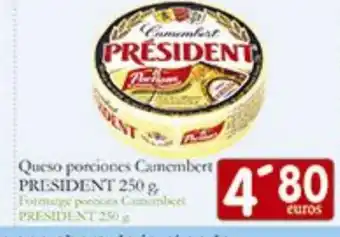 Supermercados Bip Bip Queso Ponciones Camembert President 250 g. oferta