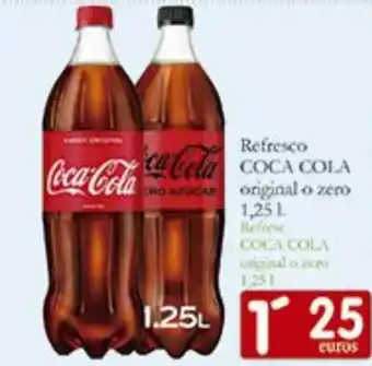 Supermercados Bip Bip Refresco Coca-Cola Original o Zero 1.25 L oferta