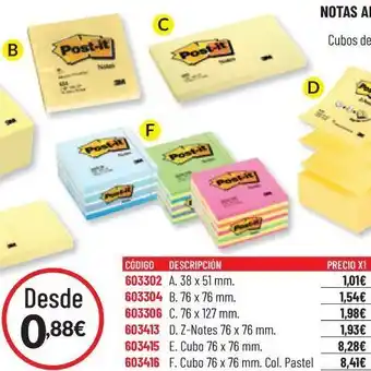 Carlin Post its oferta