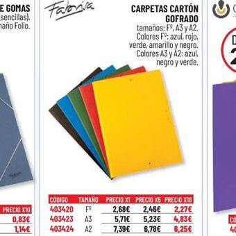 Carlin Carpetas cartón gofrado oferta