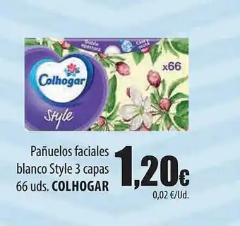 Spar Tenerife Pañuelos faciales blanco style 3 capas colhogar oferta