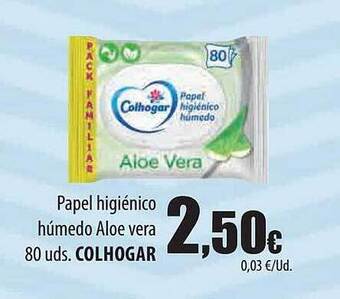 Spar Tenerife Papel higiénico húmedo aloe vera colhogar oferta