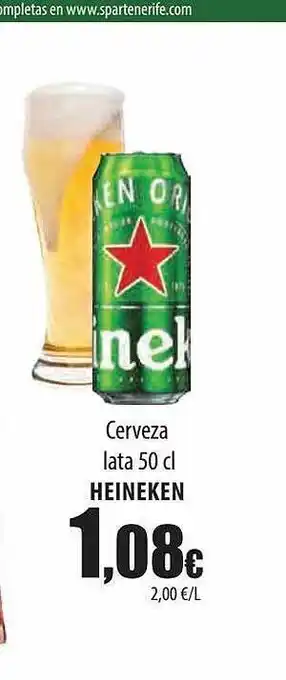 Spar Tenerife Cerveza lata heineken oferta