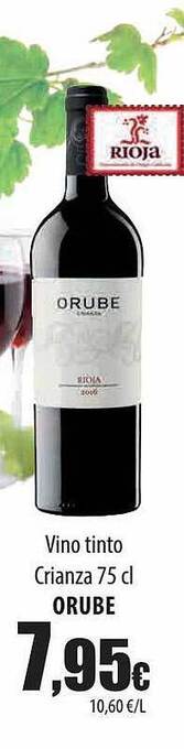 Spar Tenerife Vino tinto crianza orube oferta