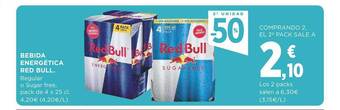 Supercor 2a unidad -50% bebida energética red bull oferta