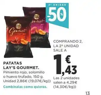 Supercor 2a unidad -50% patata lay's gourmet oferta
