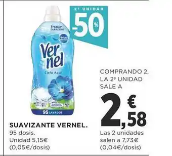 Supercor 2a unidad -50% suavizante vernel oferta
