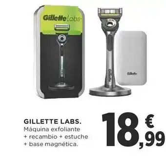 Supercor Gillette labs máquina exfoliante + recambio + estuche + base magnética oferta