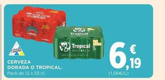Supercor Cerveza dorada o tropical oferta