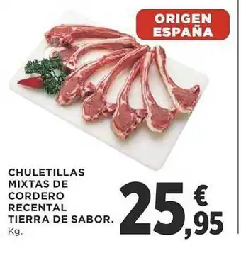 Supercor Chuletillas mixtas de cordero recental tierra de sabor oferta