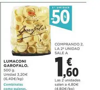 Supercor Exprés 2a unidad -50% lumaconi garofalo oferta