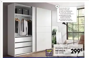 Conforama Armario 200 cm nevada oferta