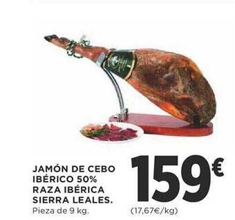 Supercor Jamón de cebo ibérico 50% raza ibérica sierra leales oferta