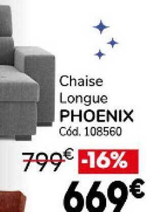 Conforama Chaise longue phoenix oferta