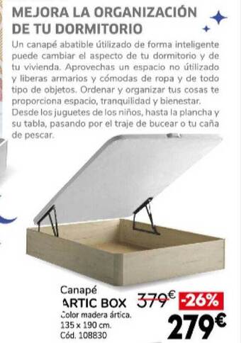 Conforama Canapé artic box oferta