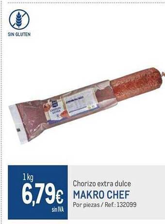 Makro Chorizo extra dulce makro chef oferta