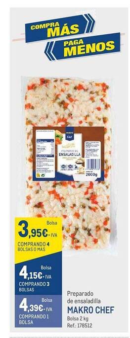 Makro Preparado de ensaladilla makro chef oferta