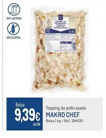 Makro Topping de pollo asado makro chef oferta