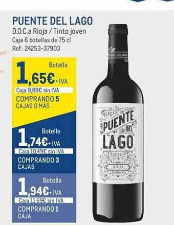 Makro Puente del lago d.o.ca. rioja tinto joven oferta