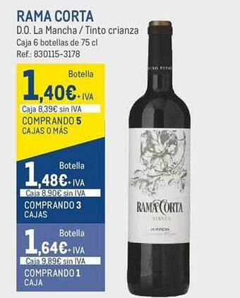 Makro Rama corta d.o. la mancha tinto crianza oferta