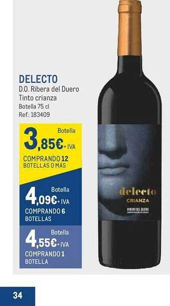 Makro Delecto d.o. ribera del duero tinto crianza oferta