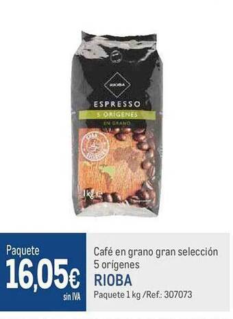 Makro Café en grano gran selección 5 origenes rioba oferta