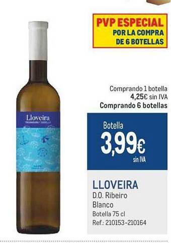 Makro Lloveira d.o. ribeiro blanco oferta