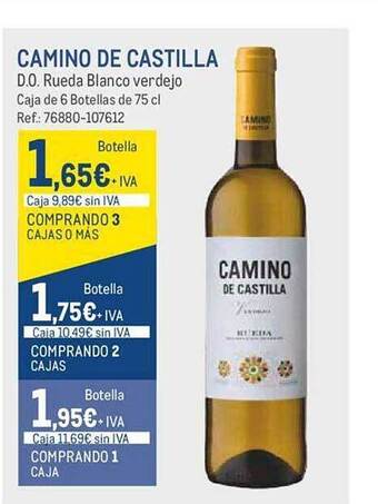 Makro Camino de castilla d.o. rueda blanco verdejo oferta