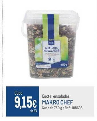 Makro Coctel ensaladas makro chef oferta