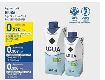 Makro Agua en brik rioba oferta