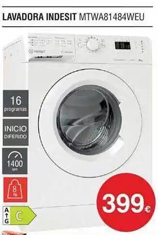 Milar Lavadora indesit mtwa81484weu oferta