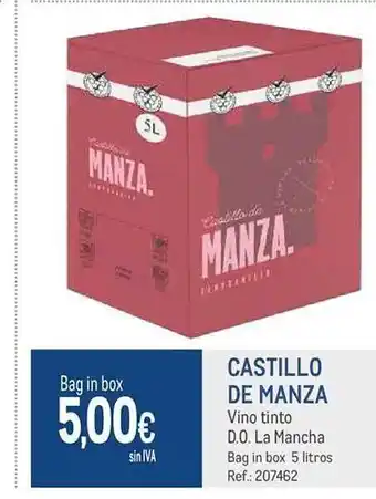 Makro Castillo de manza vino tinto d.o. la mancha oferta