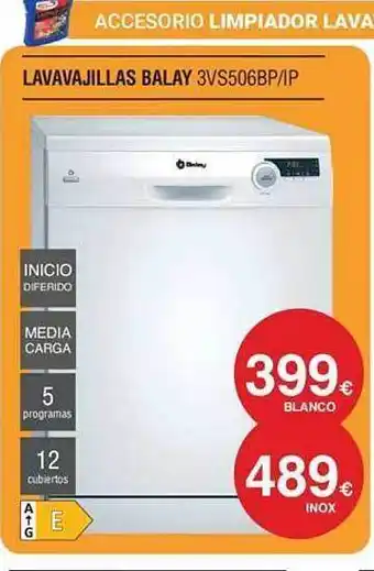Milar Lavavajillas balay 3vs506bp ip oferta