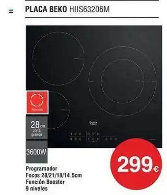 Milar Placa beko hiis63206m oferta