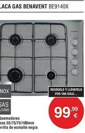 Milar Placa gas benavent be9140x oferta