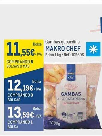 Makro Gambas gabardina makro chef oferta
