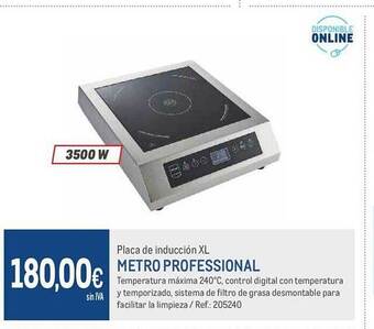 Makro Placa de inducción xl metro professional oferta